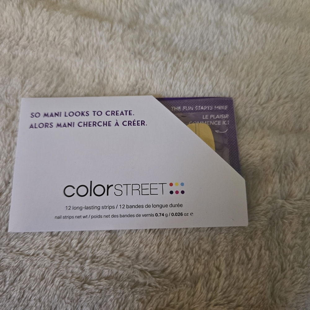 ✨ Color Street 100% Real Nail Polish Accent  Strips ✨Cocktail Hour Accent Strip